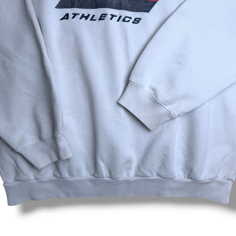 Rare Vintage Tommy‎ Hilfiger Athletics Sweatshirt Size Medium Big Logo Spell Out - Picture 4 of 16